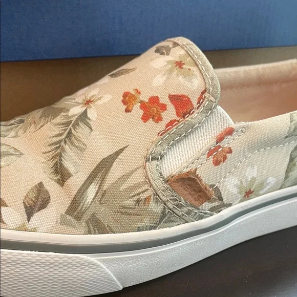 Keds Tropical Print Canvas Slip-Ons - Picture 5 of 7